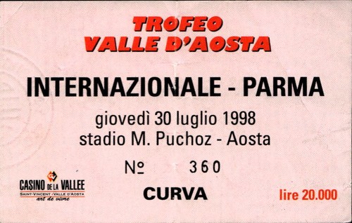 Biglietto stadio trofeo valle - biglietto,
